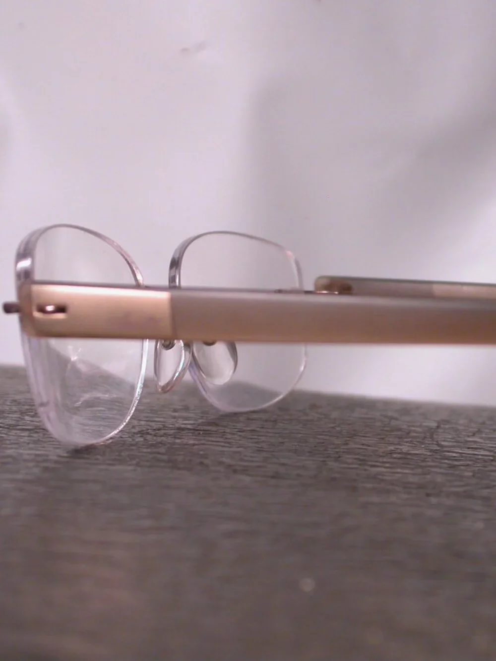 Silhouette Titan Frameless Beige Clear Eyeglasses Made in Austria